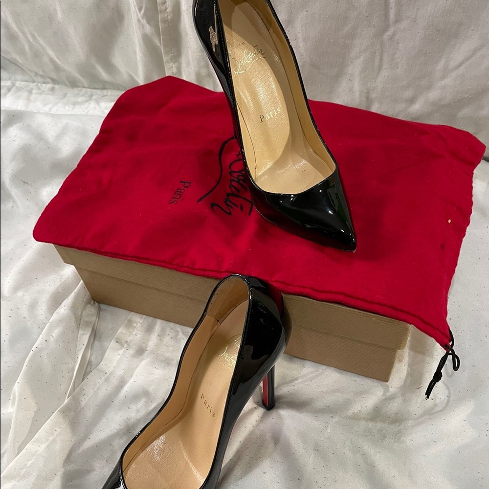 Christian Louboutin Black Pigalle 120 Patent Calf